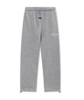 Fear Of God Essentials Hot Stamped Double Line Straight Leg Sweatpants Heather Grey