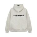 Fear Of God Essentials Back Logo Oversized Hoodie Light Oat Heather