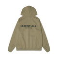 Fear Of God Essentials Back Print Hoodie Khaki