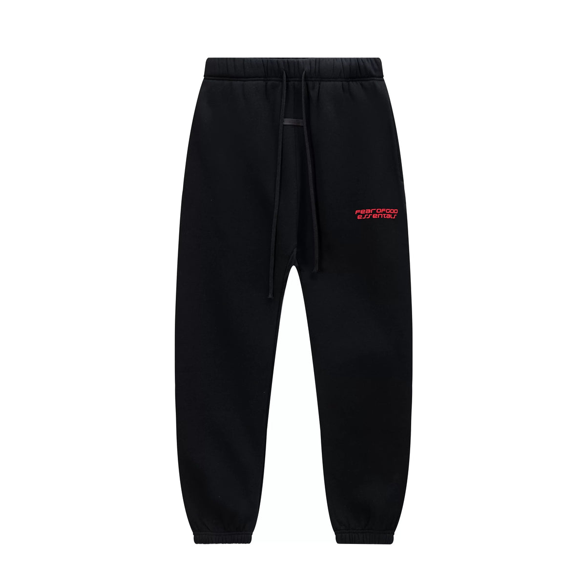 Fear Of God Essentials Silicone Letter Jogger Pants Black