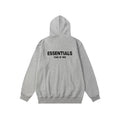 Fear Of God Essentials Big Back Logo Pullover Hoodie Medium Heather Grey