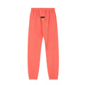 Fear Of God Essentials Double‑Line Plush Jogger Pants Coral Orange