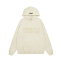 Fear Of God Essentials Double‑Line Plush Pullover Hoodie Cream