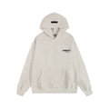 Fear Of God Essentials Chest Logo Pullover Hoodie Light Oat Heather