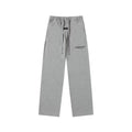 Fear Of God Essentials Logo Wide‑Leg Sweatpants Medium Heather Grey