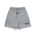 Fear Of God Essentials Logo Fleece Shorts Light Heather Grey