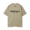 Fear Of God Essentials Double Line Back Logo Oversized T‑Shirt Taupe