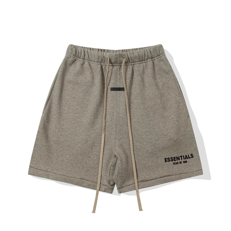 Fear Of God Essentials Logo Fleece Shorts Taupe