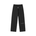Fear Of God Essentials Contrast Text Logo Straight‑Leg Sweatpants Black