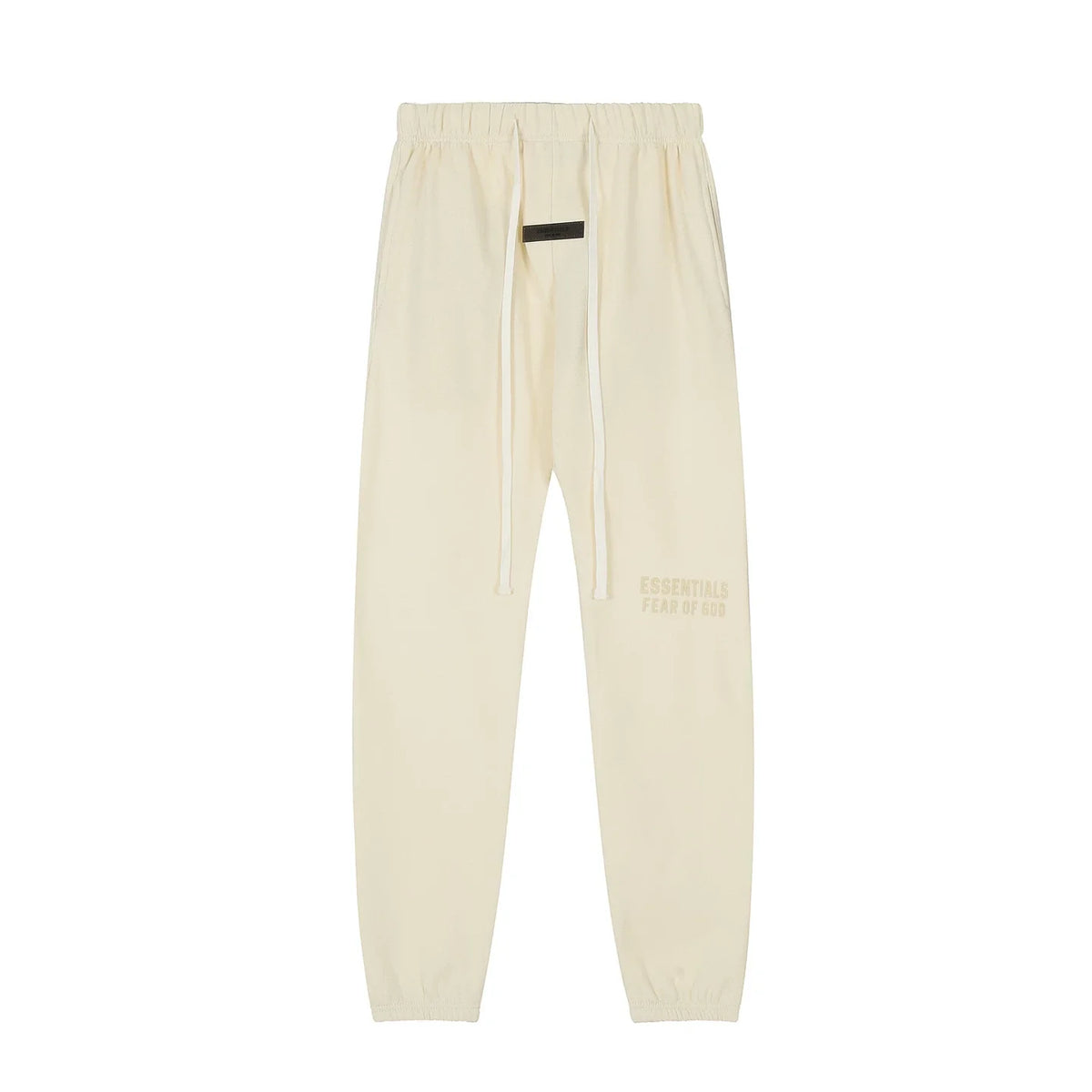 Fear Of God Essentials Double‑Line Plush Jogger Pants Cream