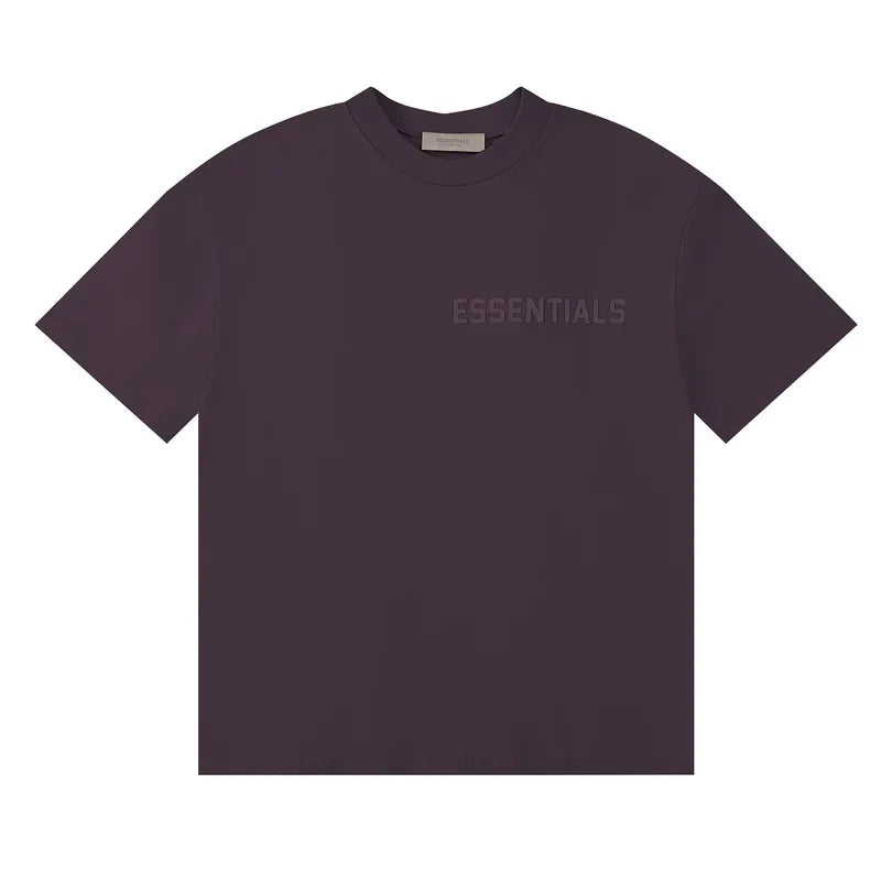 Fear Of God Essentials Chest Logo Short Sleeve T-Shirt Dark Plum
