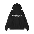 Fear Of God Essentials Back Print Hoodie Black