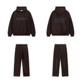Fear Of God Essentials 26 Graphic Hoodie & Straight‑Leg Pants Set Dark Brown