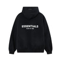 Fear Of God Essentials Back Logo Oversized Hoodie Black