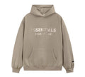 Fear Of God Essentials Hot Stamped Large Logo Pullover Hoodie Taupe
