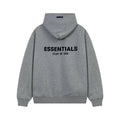Fear Of God Essentials Back Logo Oversized Hoodie Light Heather Grey