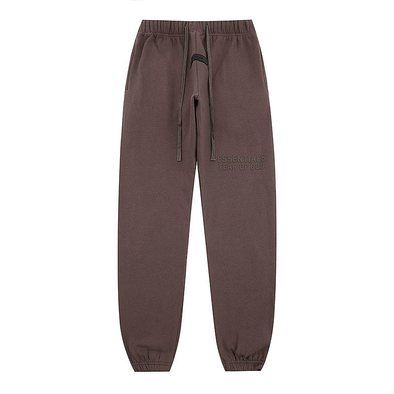 Fear Of God Essentials Tone‑on‑Tone Jogger Pants Dark Brown